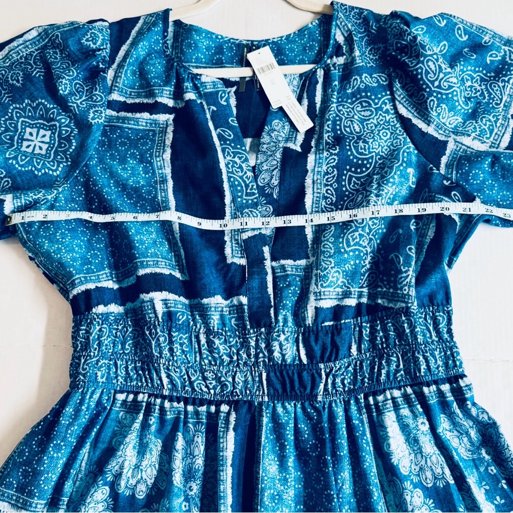 XL NWT Anthropologie The Somerset Boho Bandana Patchwork Print Maxi Dress. - Picture 2 of 10
